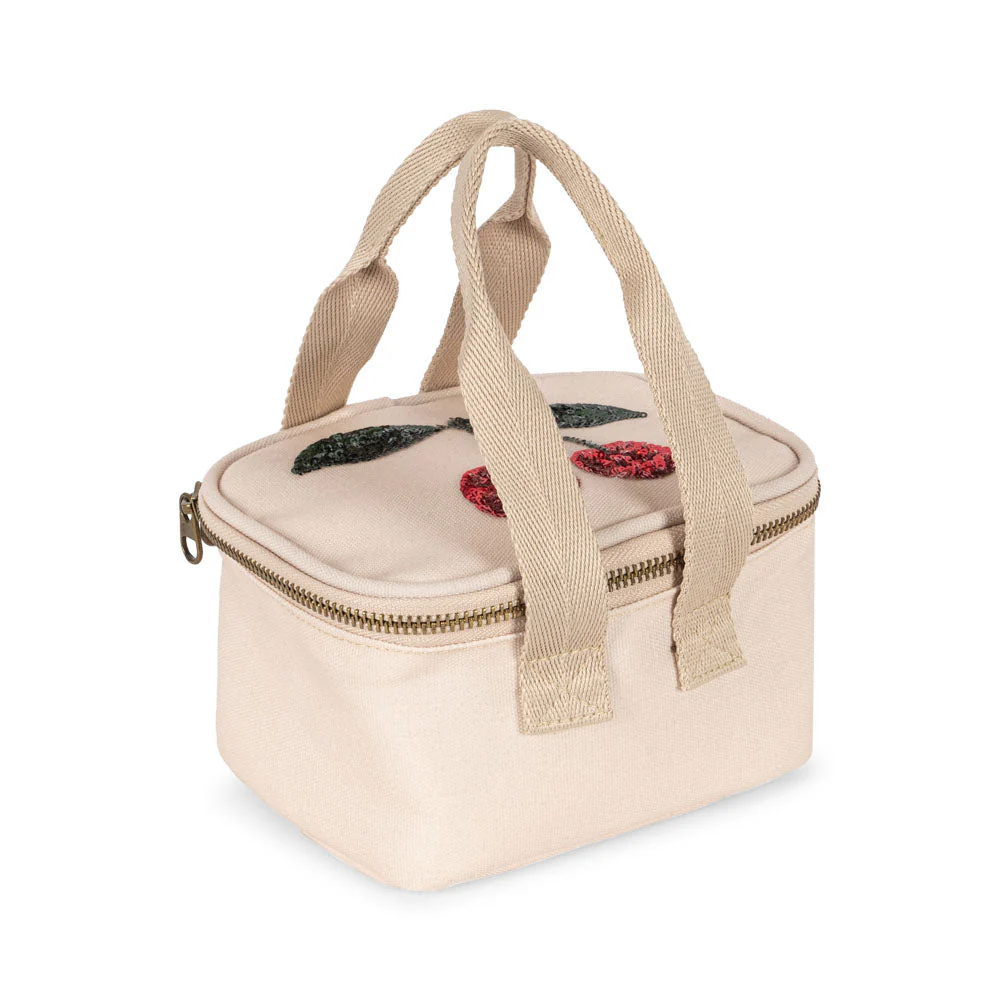 Sequinned Cherry Print Mini Thermo Lunch Bag - Image 3