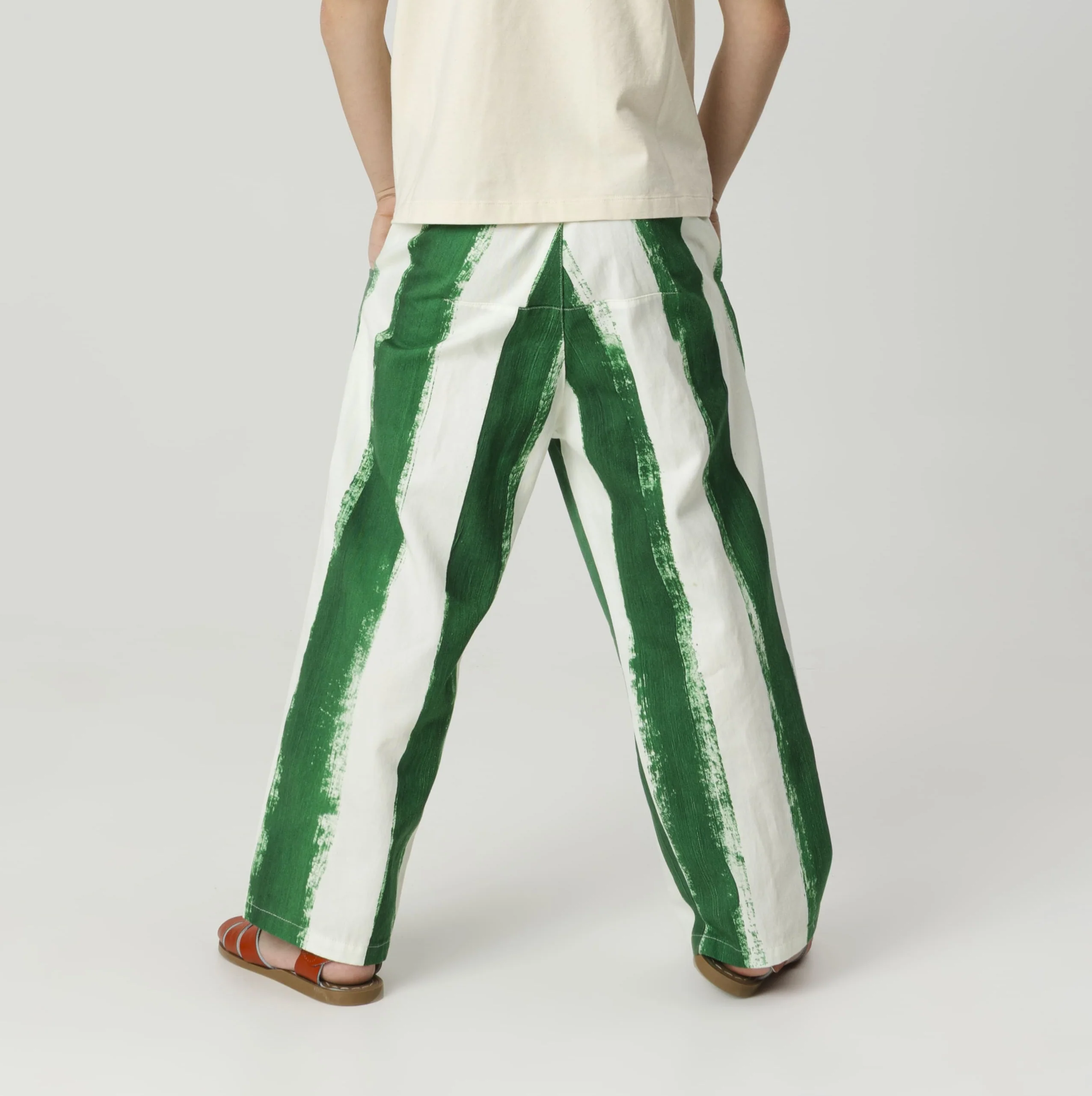 Serafim Striped Woven Trousers (Blaze) - Image 13