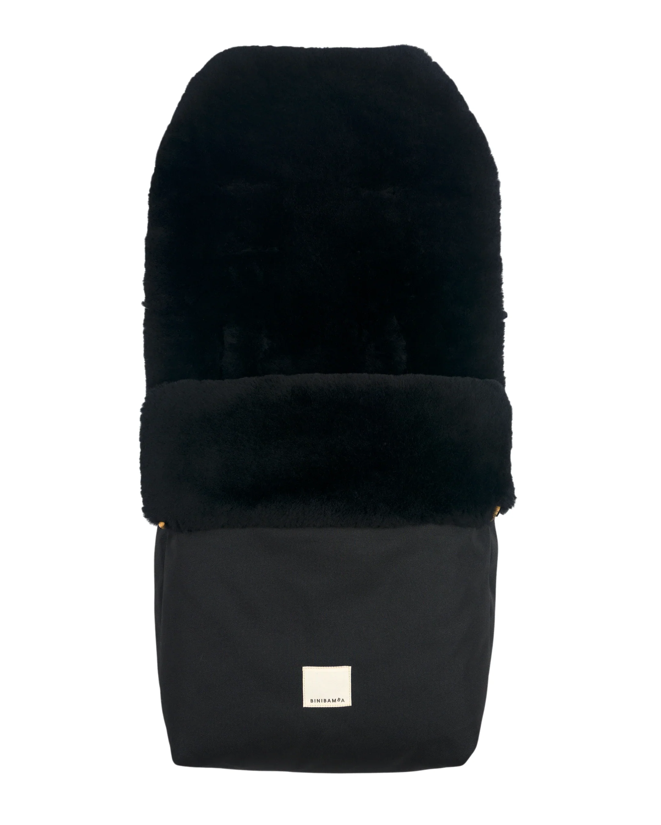 Sheepskin Universal Fixed Harness Buggy Puffmuff (Noir + Noir) - Image 7