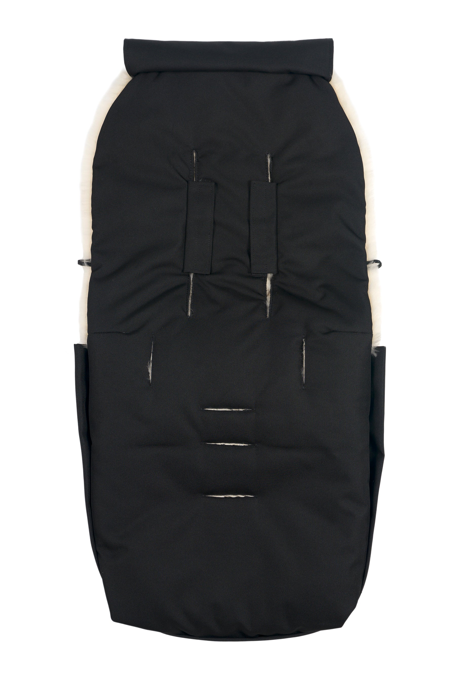 Sheepskin Universal Fixed Harness Buggy Puffmuff (Noir + Noir) - Image 8