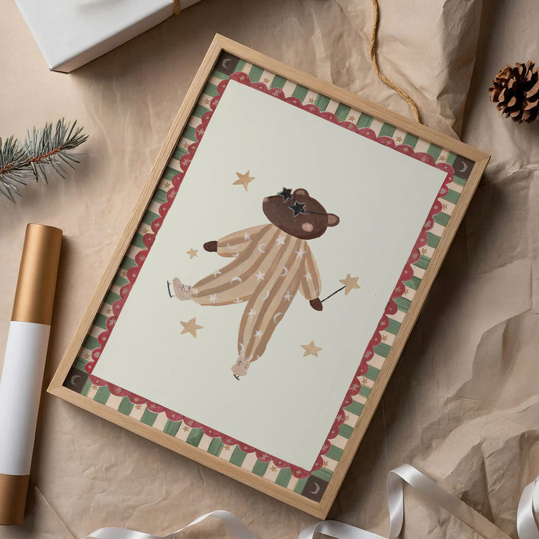Skating on Ice Art Print - Image 3