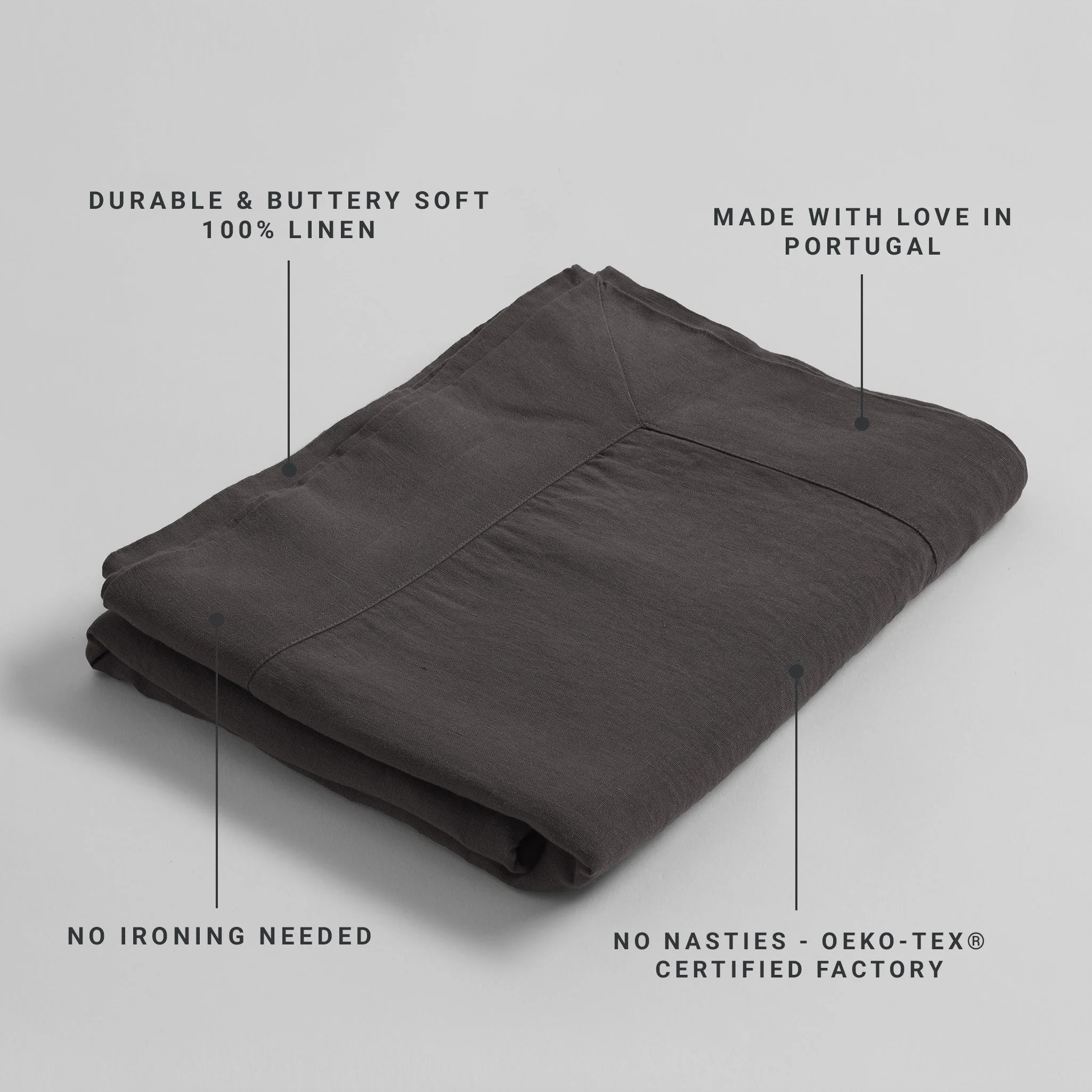 Soot 100% Linen Tablecloth - Image 3