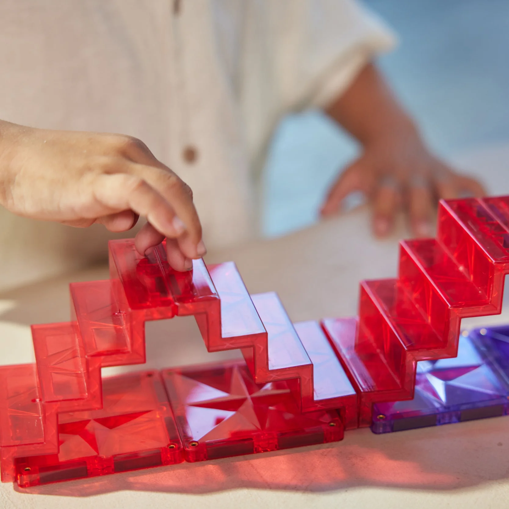 Stair Set Intense Magnetic Building Tiles 34 Pieces - Image 7