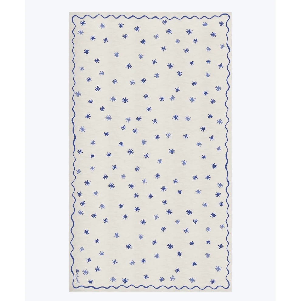 Stars and Squiggles Linen Tablecloth - Image 3