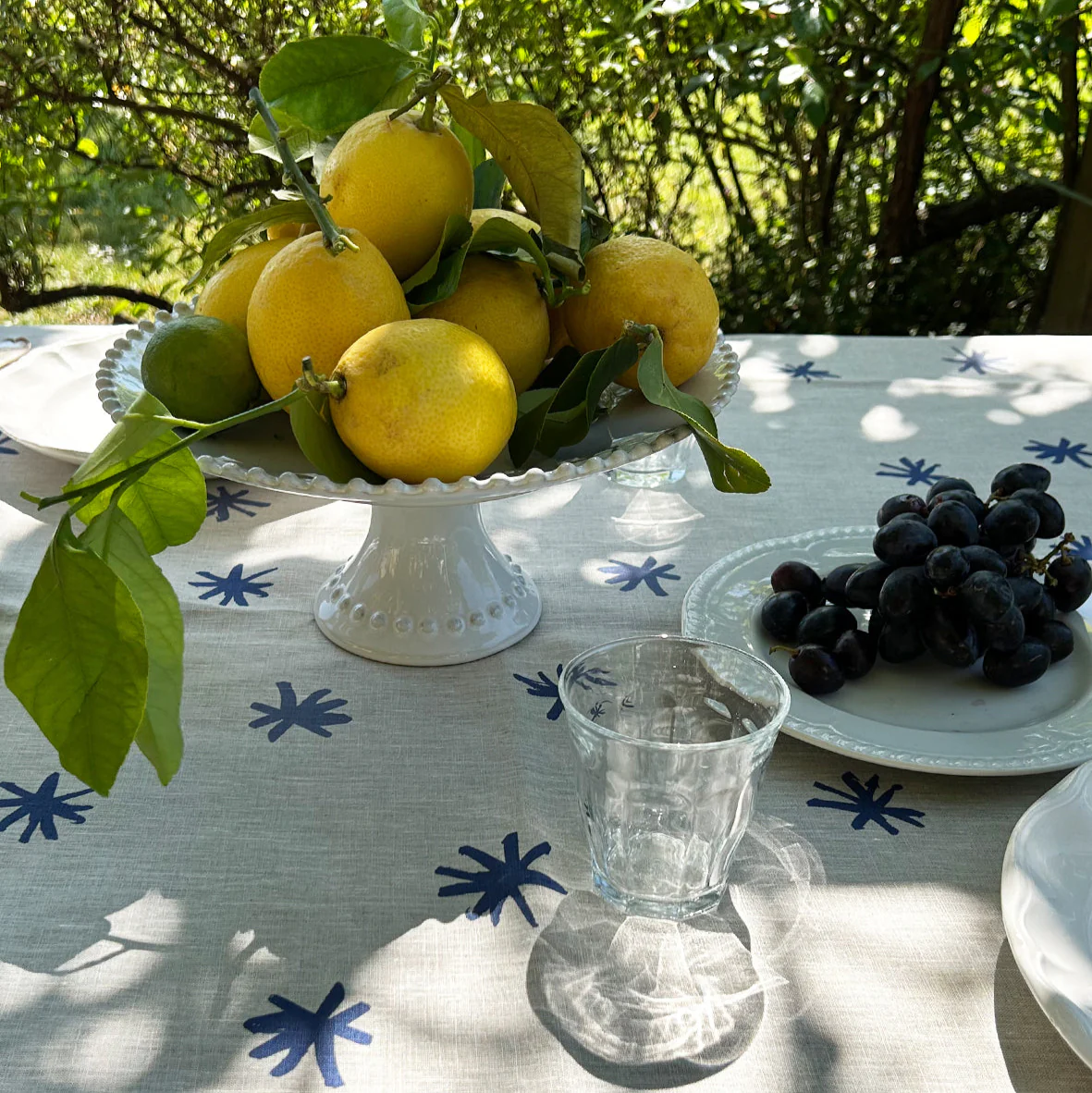 Stars and Squiggles Linen Tablecloth - Image 5