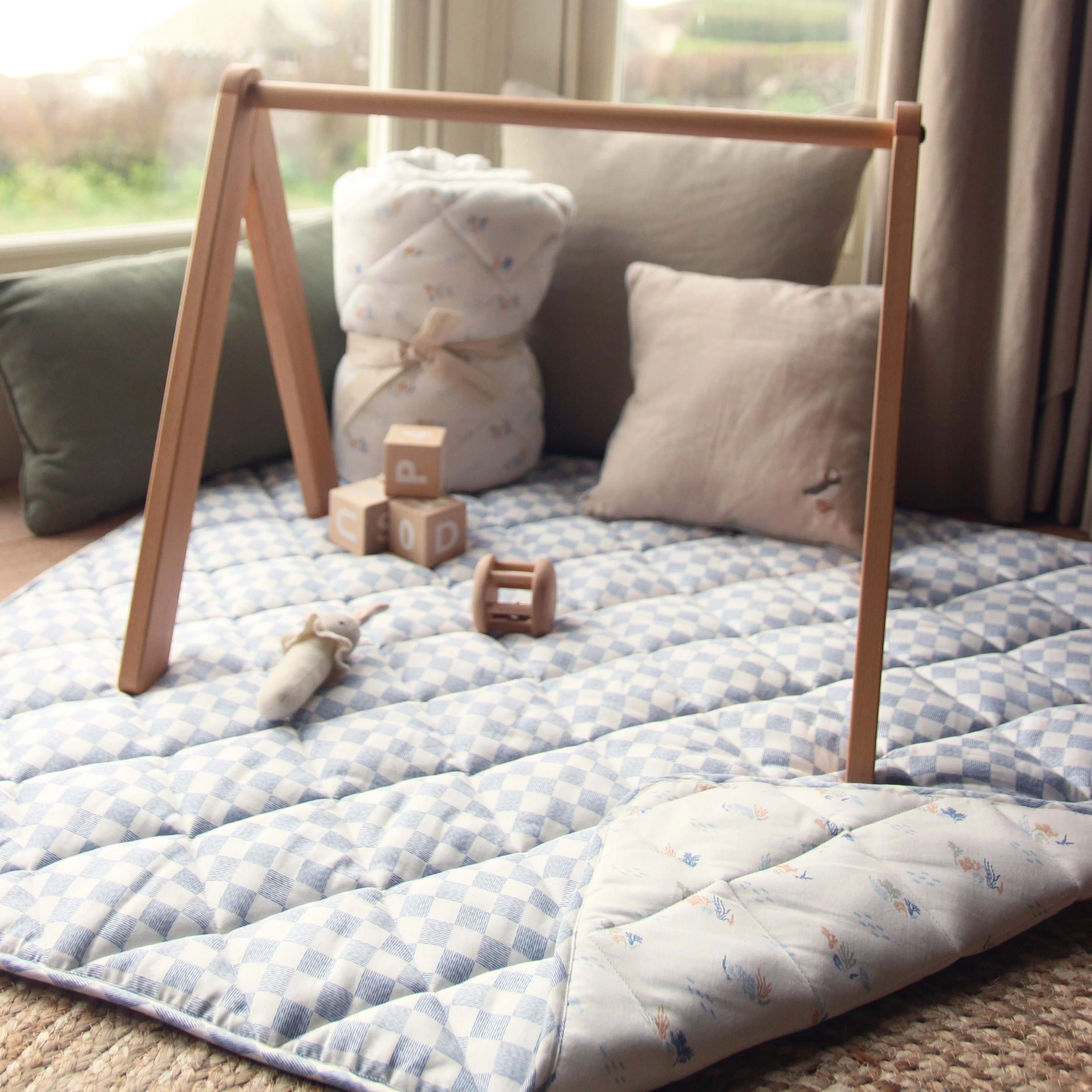 Quilted Stay & Play Mat (Coastline) - Image 11