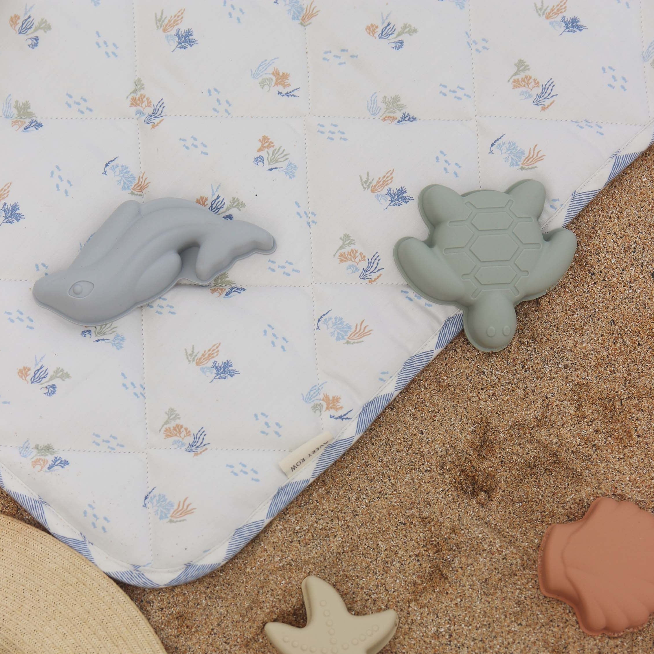 Quilted Stay & Play Mat (Coastline) - Image 4