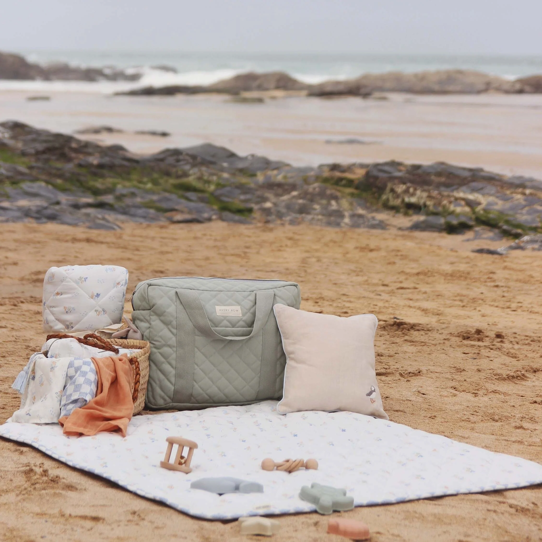 Quilted Stay & Play Mat (Coastline) - Image 5