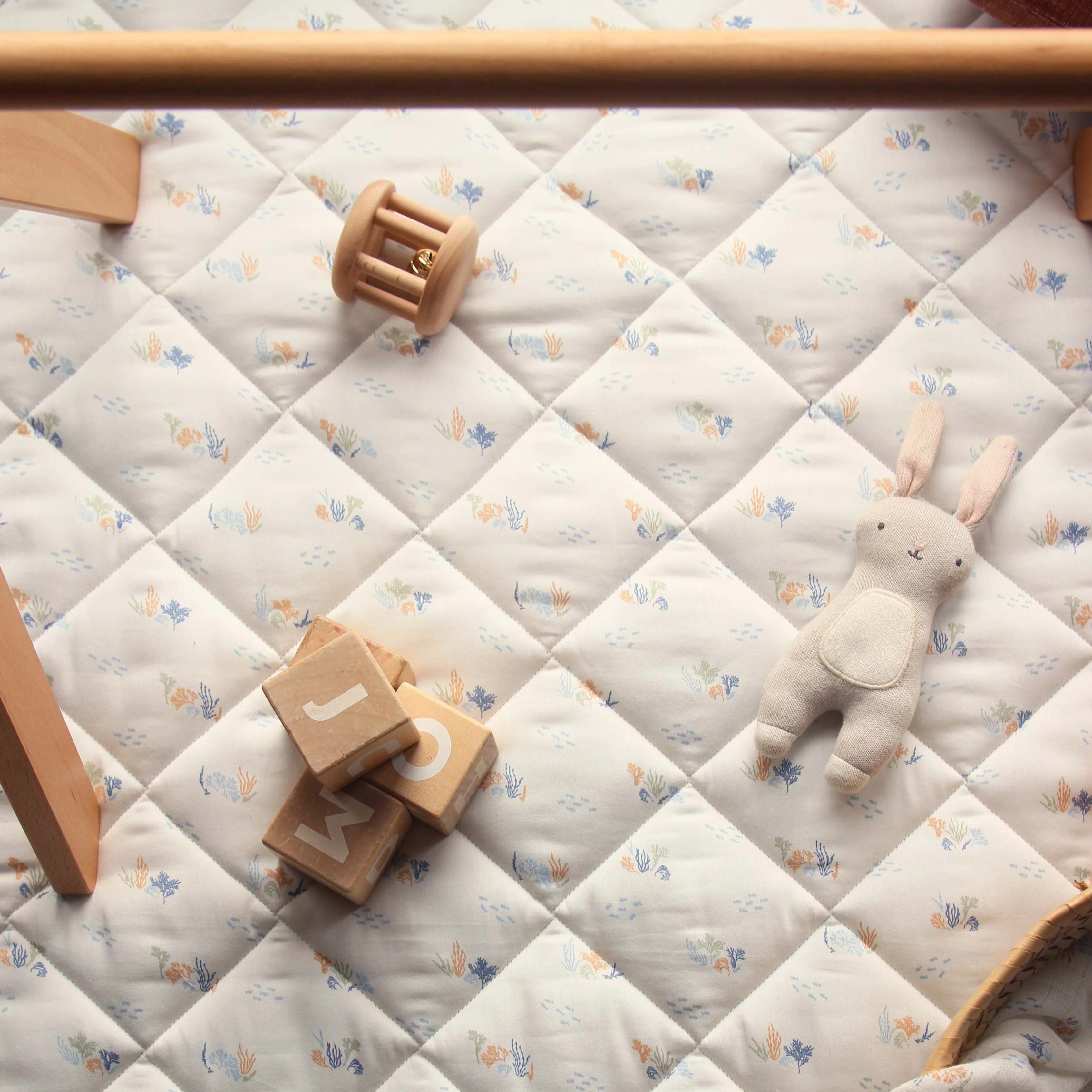 Quilted Stay & Play Mat (Coastline) - Image 7