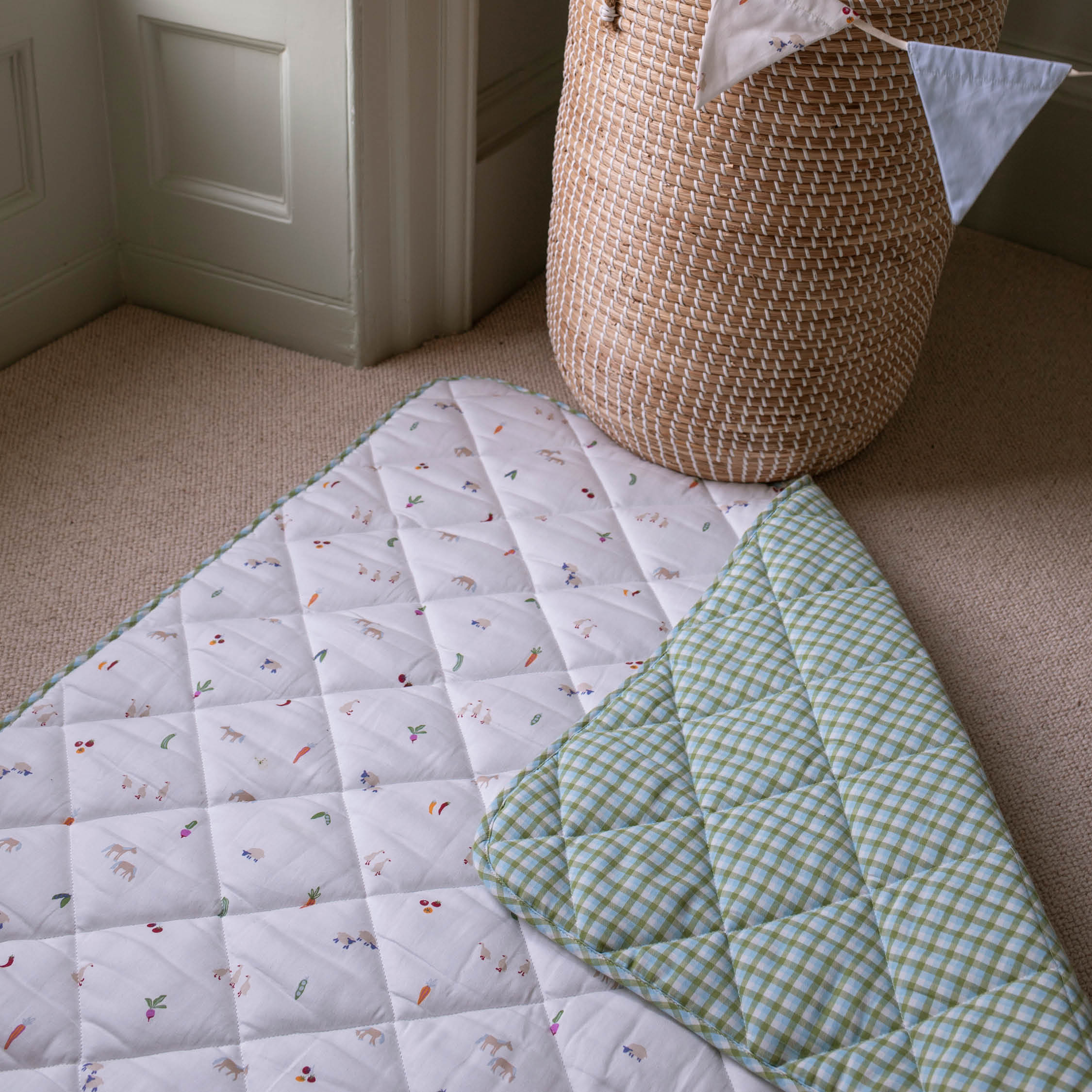 Quilted Stay & Play Mat (Little Farm) - Image 3