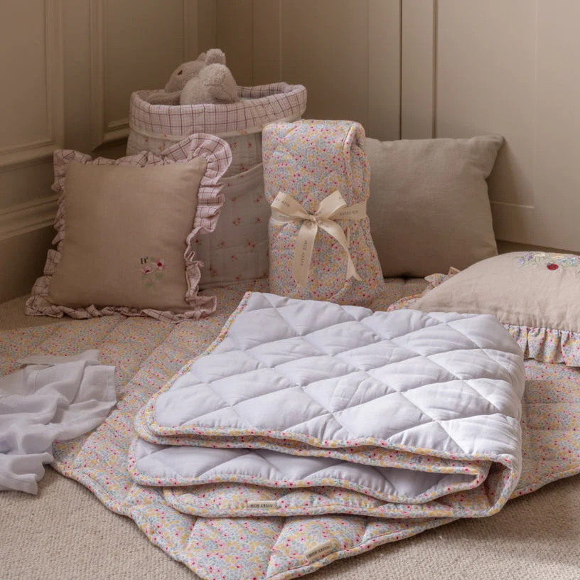 Quilted Stay & Play Mat (Wildflower Garden) - Image 5