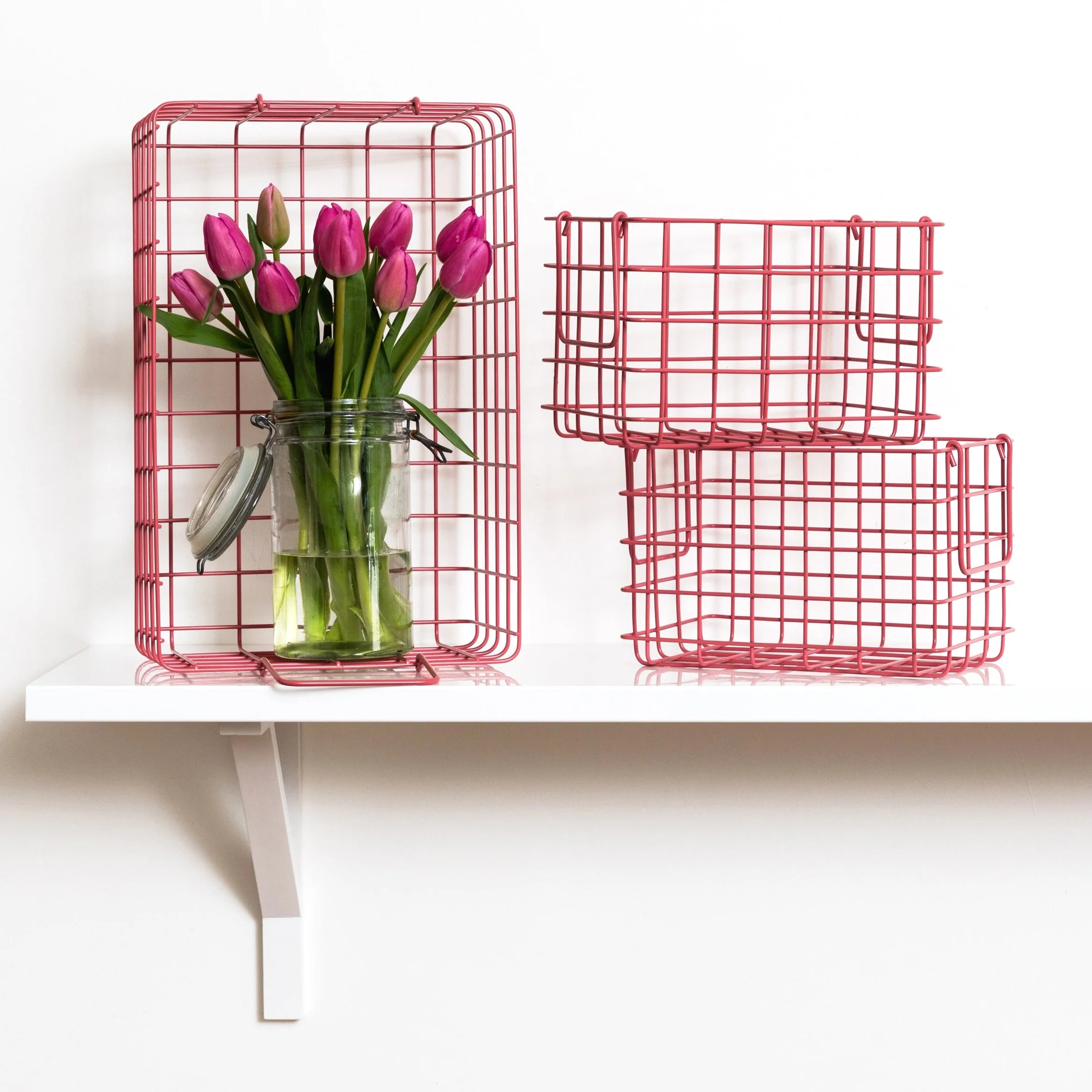 Coated Steel Wire Storage Baskets (Berry) - Image 3