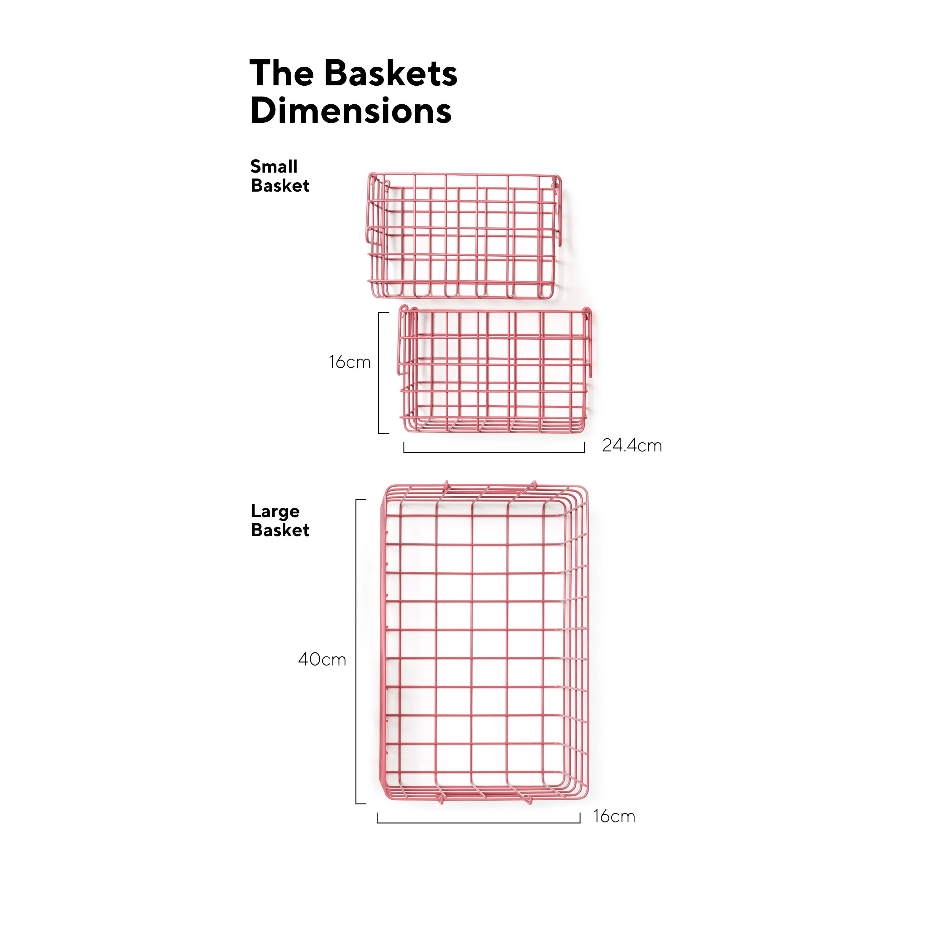 Coated Steel Wire Storage Baskets (Berry) - Image 7