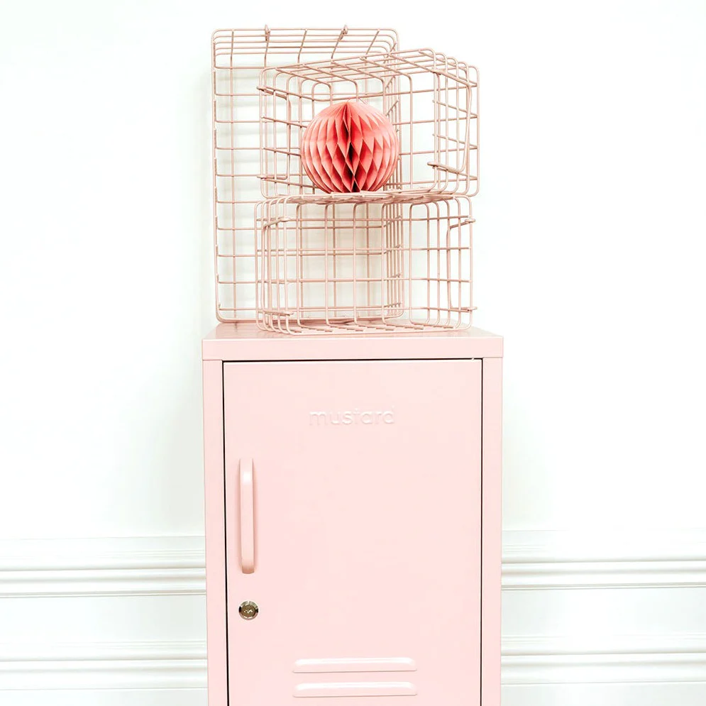 Coated Steel Wire Storage Baskets (Blush) - Image 7