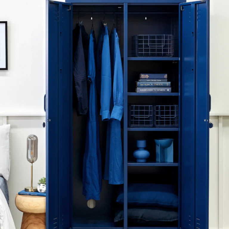 Coated Steel Wire Storage Baskets (Navy) - Image 3