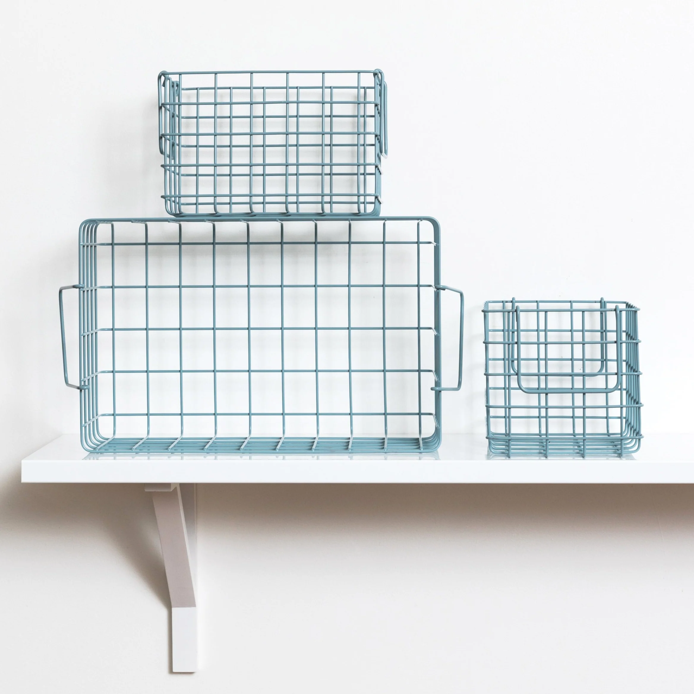 Coated Steel Wire Storage Baskets (Ocean) - Image 6