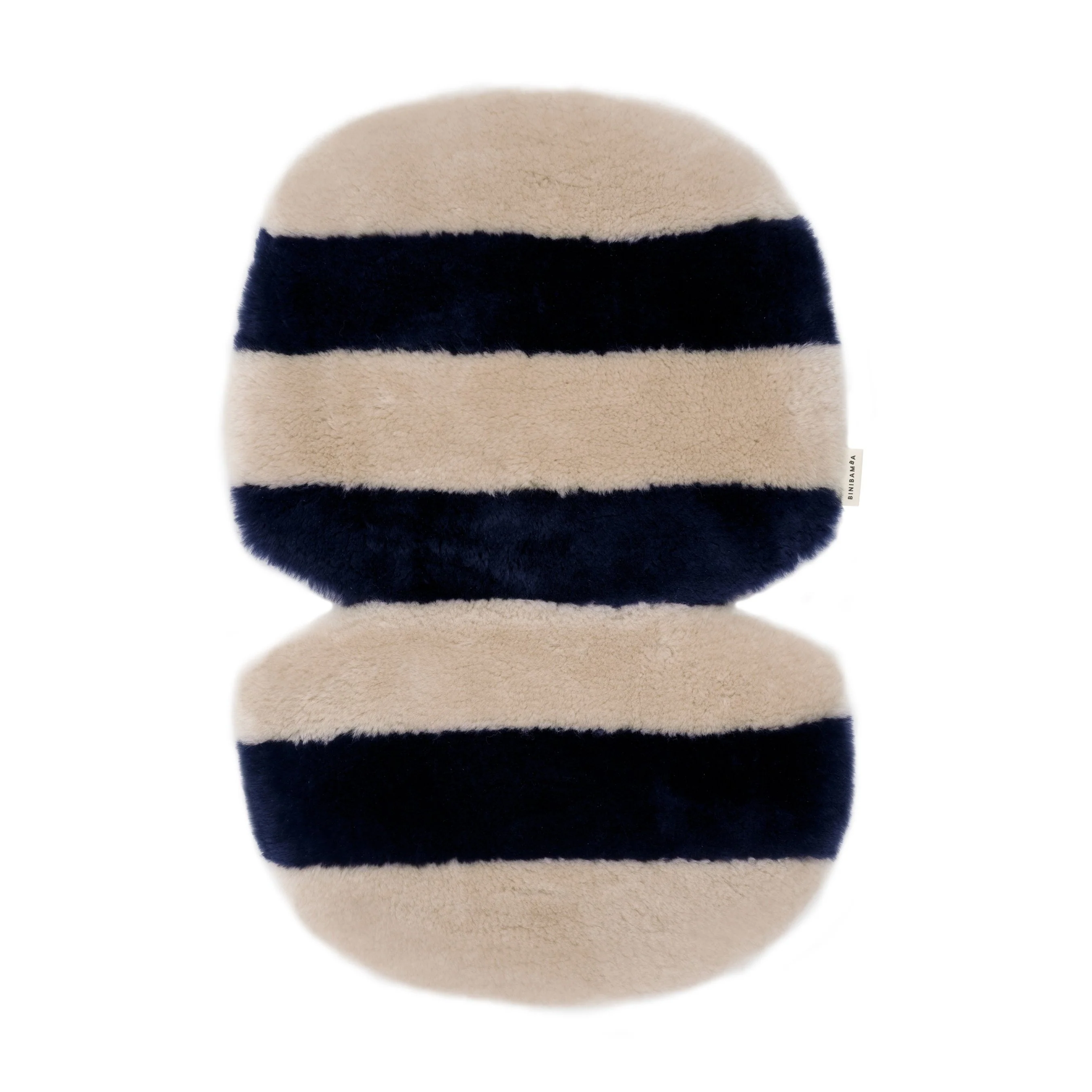 Striped Sheepskin Snuggler (Blue Rose) - Image 8