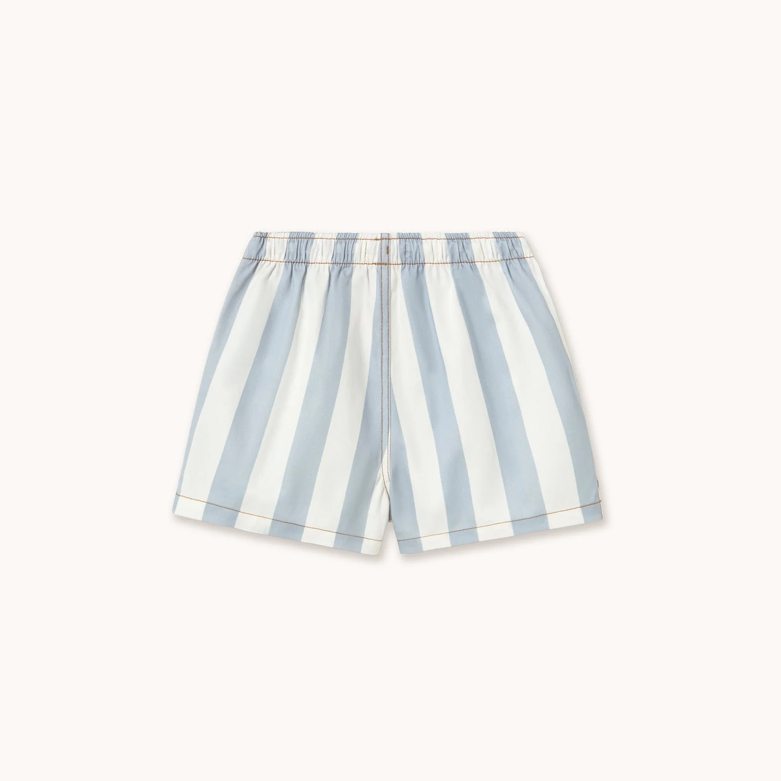 Stripes Cotton Twill Shorts (Washed Blue) - Image 3