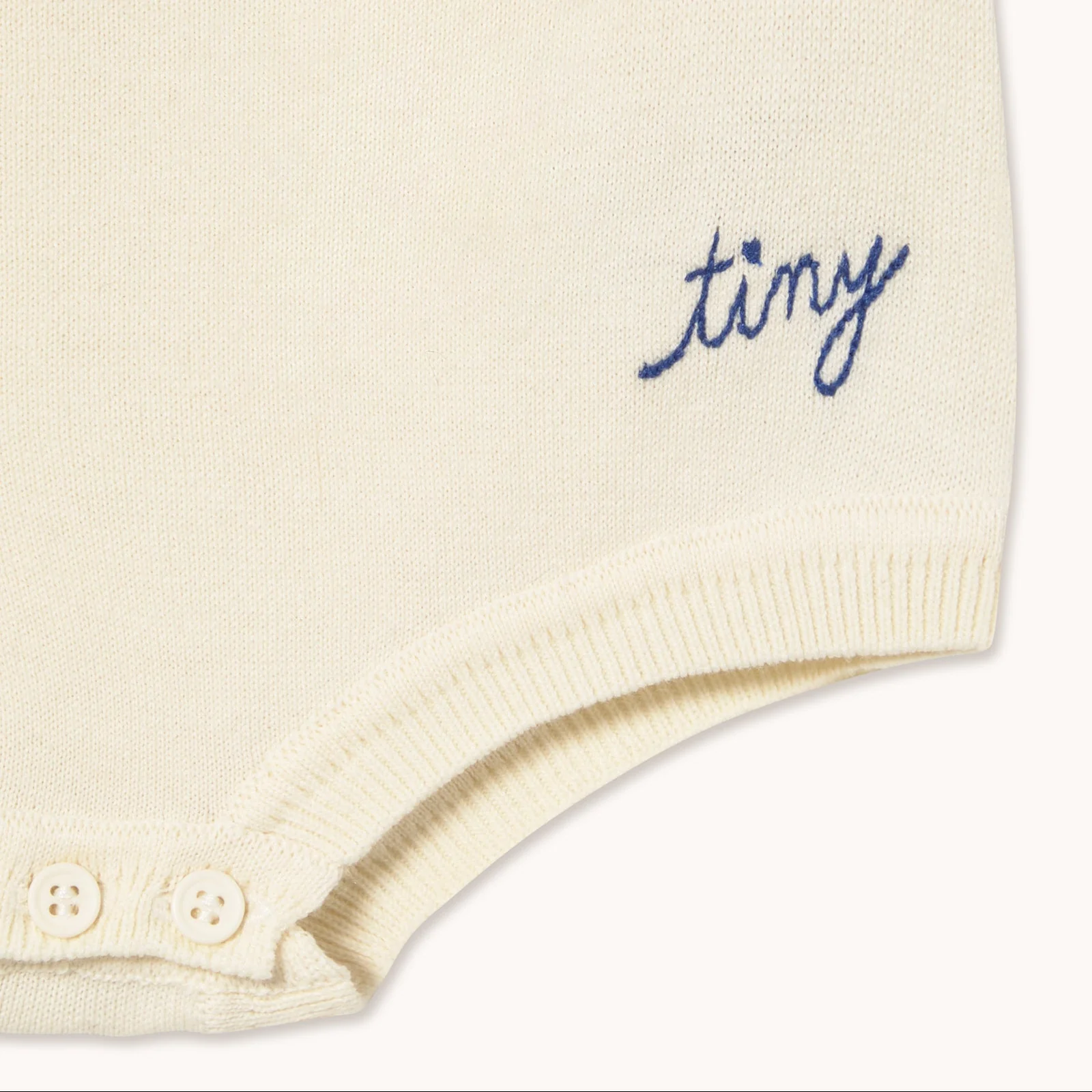 Stripes Spaghetti Strap Cotton Baby Romper (Off-White) - Image 3