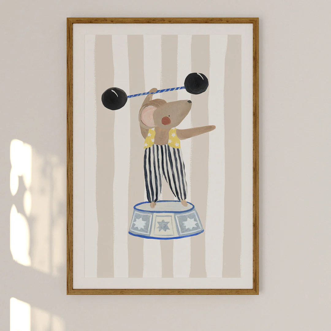 Strong Mouse Art Print - Image 3