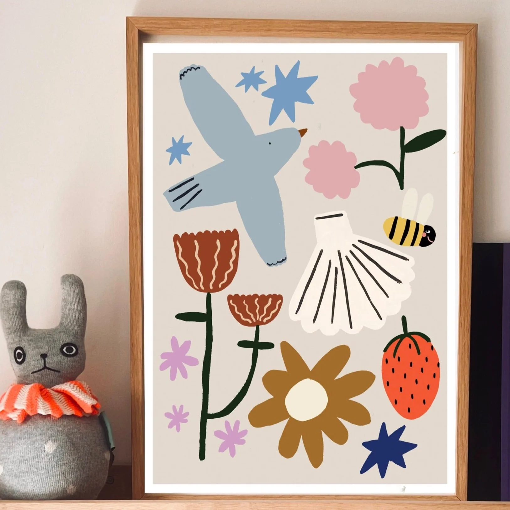 'Summer Fun' Hand Painted Art Print