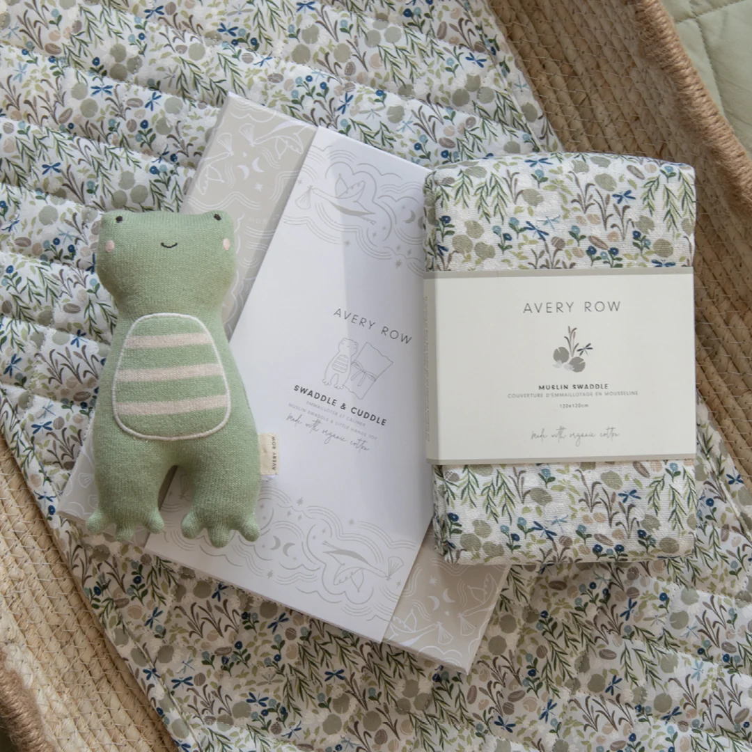 Swaddle & Cuddle Frog New Baby Gift Set (Riverbank) - Image 3