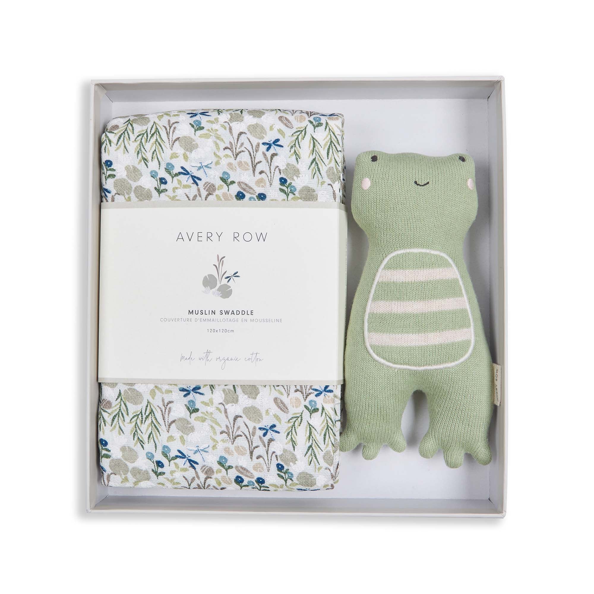 Swaddle & Cuddle Frog New Baby Gift Set (Riverbank) - Image 5