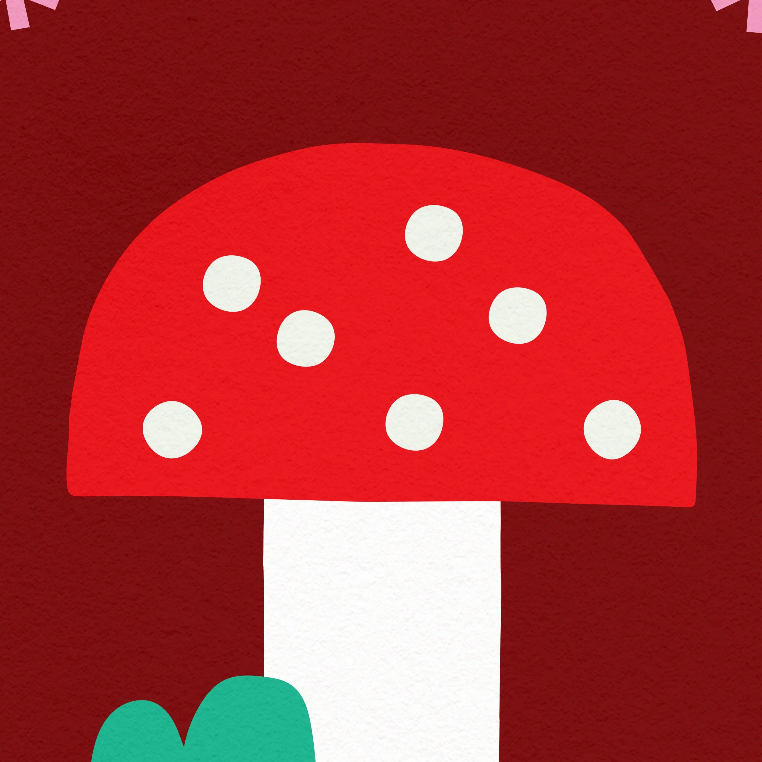 T for Toadstool- Alphabet Art Print - Image 5