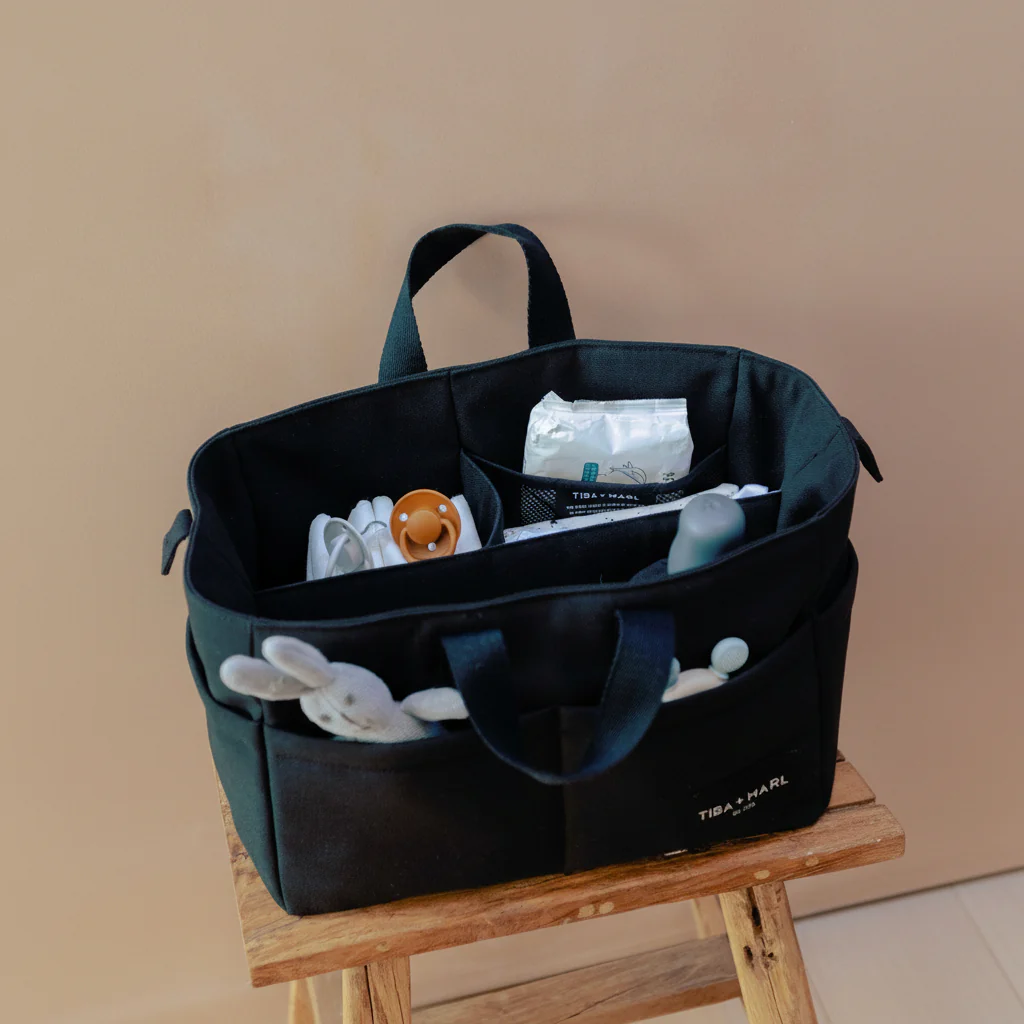 T+M Canvas Organiser Caddy / Pocket Tote Insert (Black) - Image 2