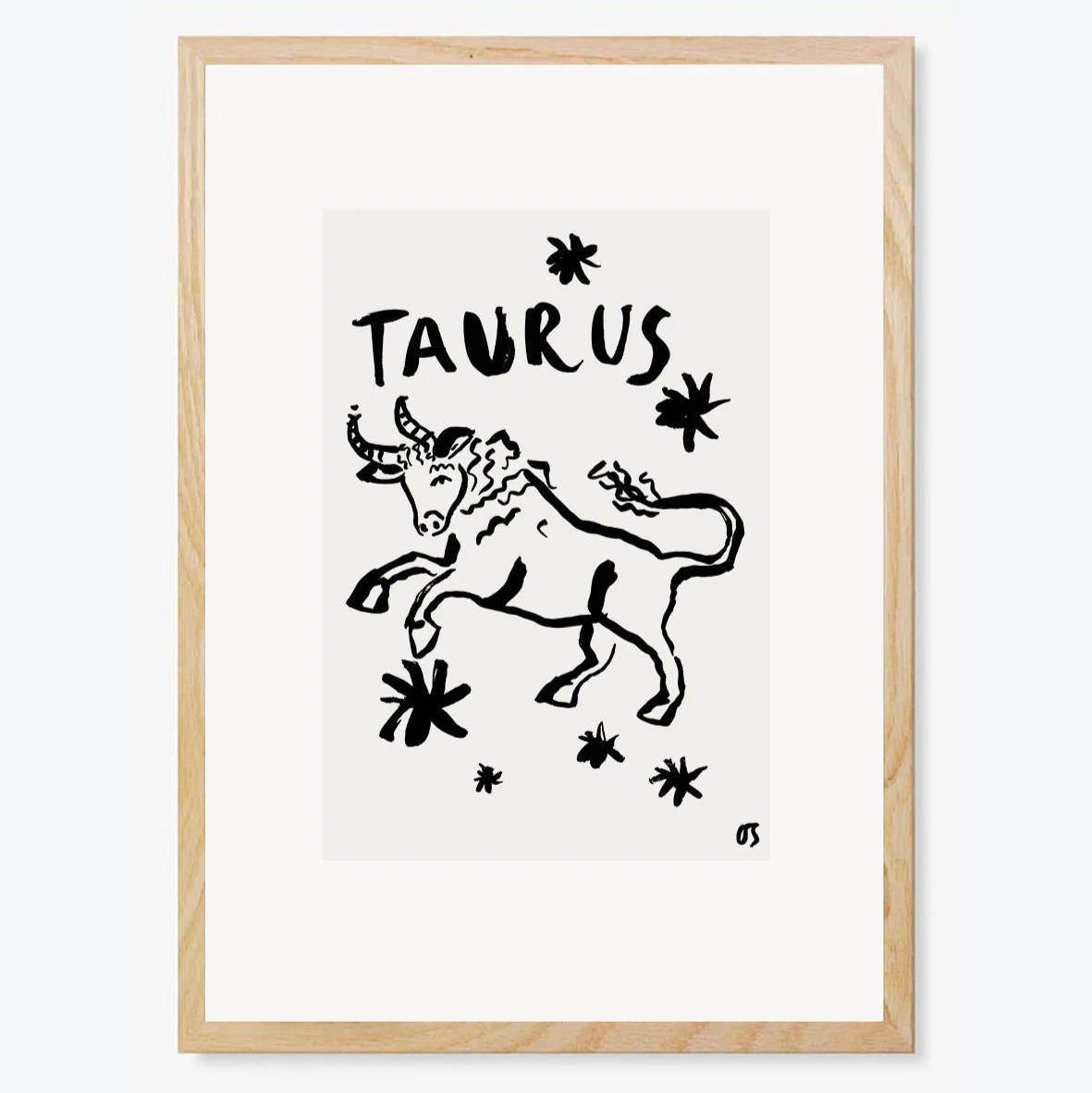 Taurus Star Sign Art Print - Image 2