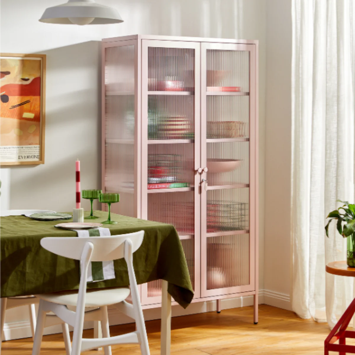 The Collector Mustard Made Storage Cabinet (Blush) - Image 2