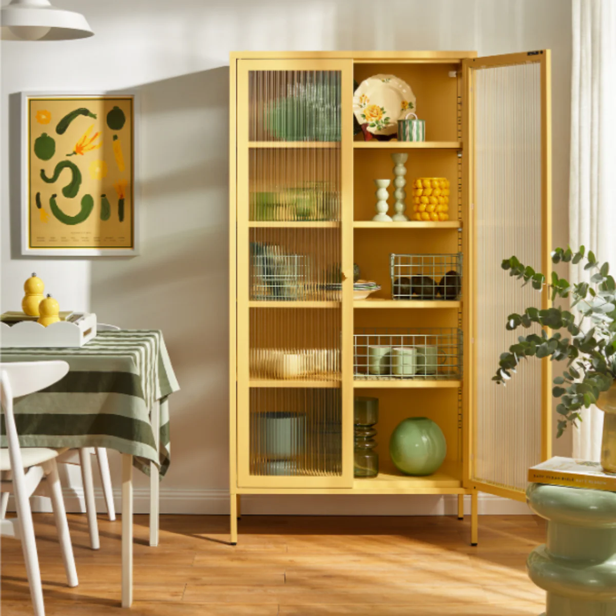 The Collector Mustard Made Storage Cabinet (Butter) - Image 6