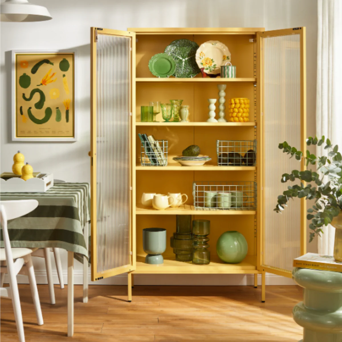 The Collector Mustard Made Storage Cabinet (Butter) - Image 7