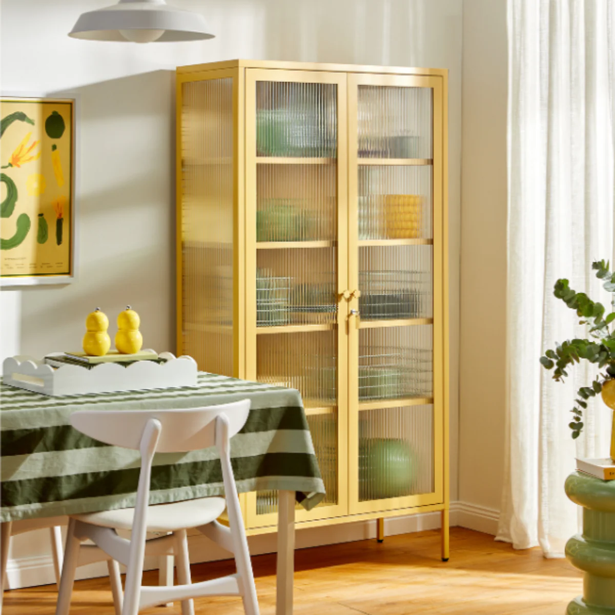 The Collector Mustard Made Storage Cabinet (Butter) - Image 8