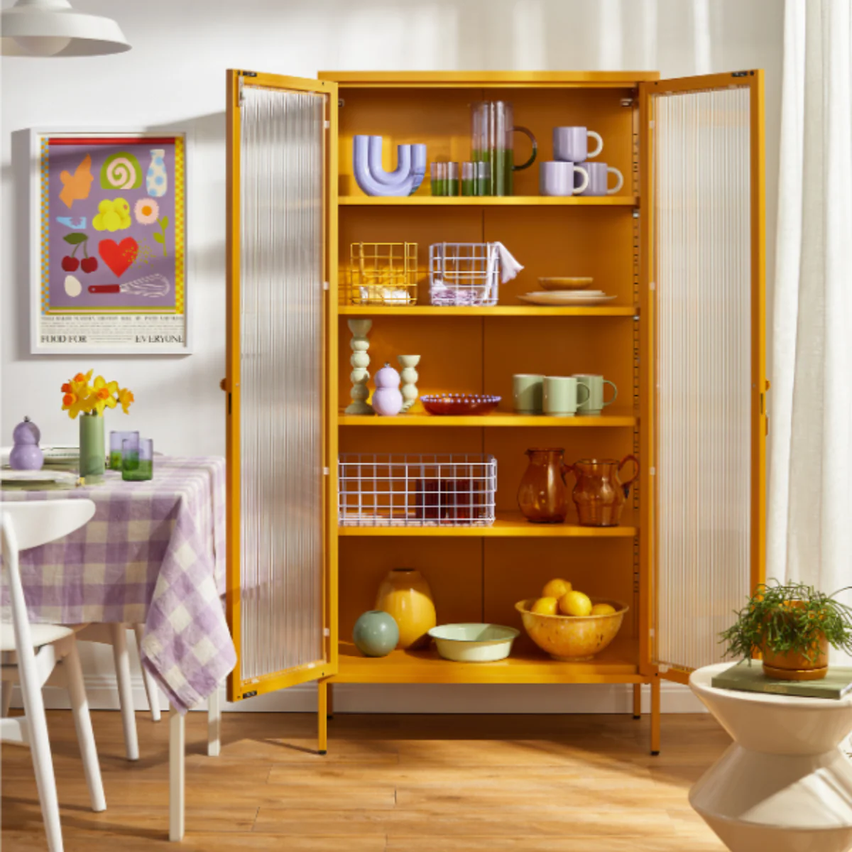 The Collector Mustard Made Storage Cabinet (Mustard) - Image 7