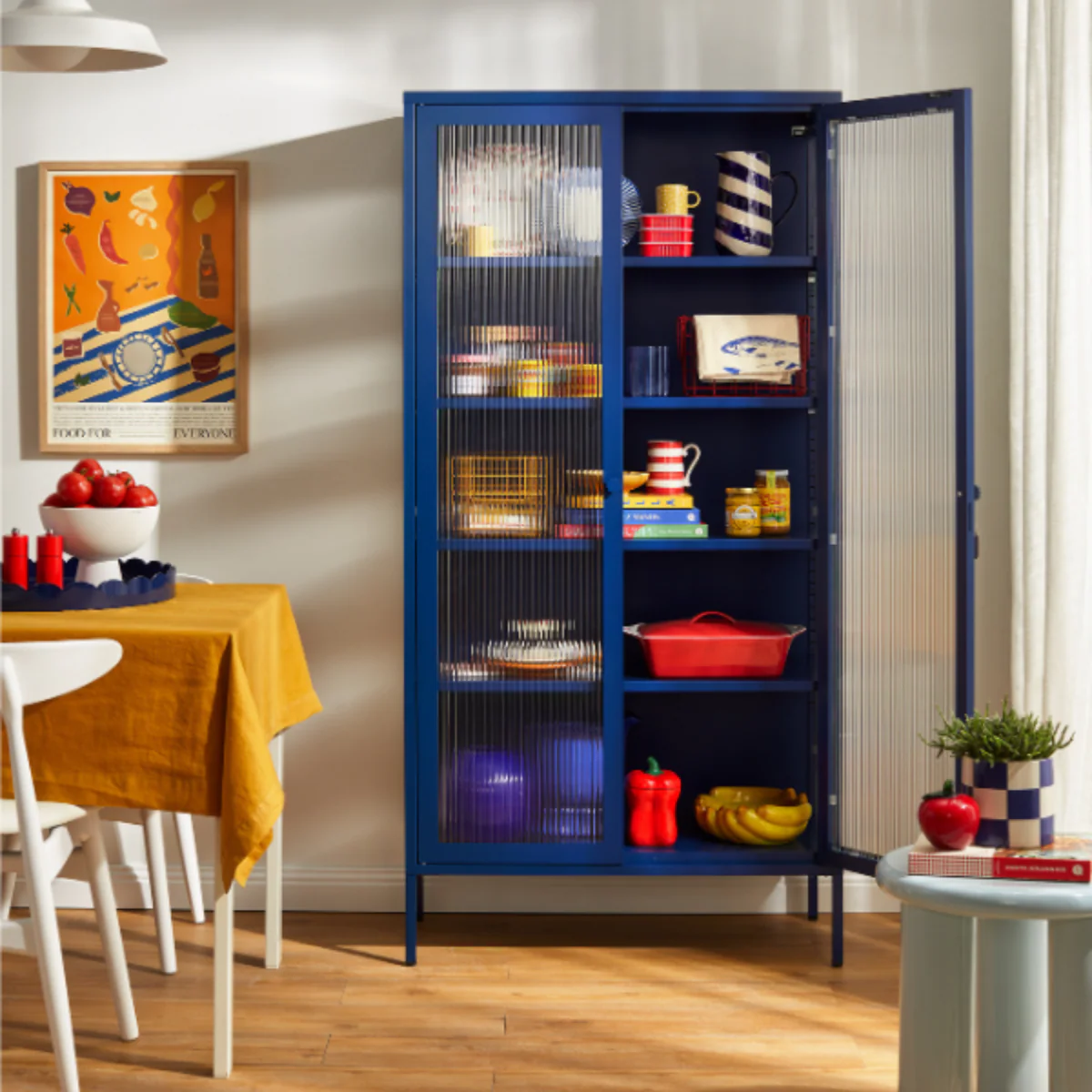 The Collector Mustard Made Storage Cabinet (Navy) - Image 6