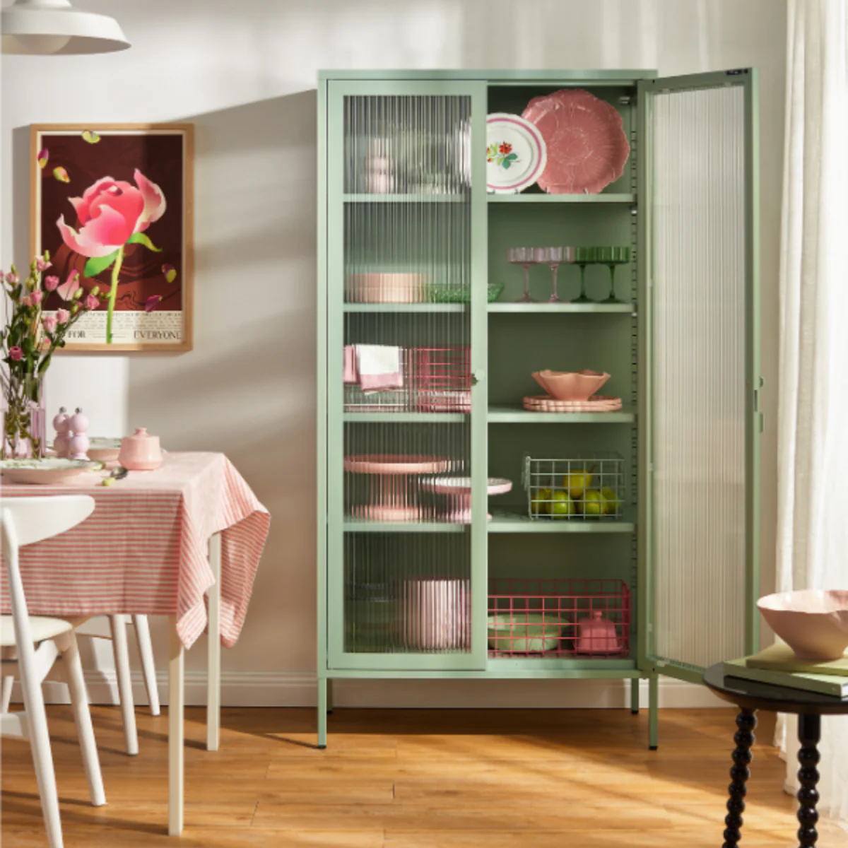 The Collector Mustard Made Storage Cabinet (Sage) - Image 6