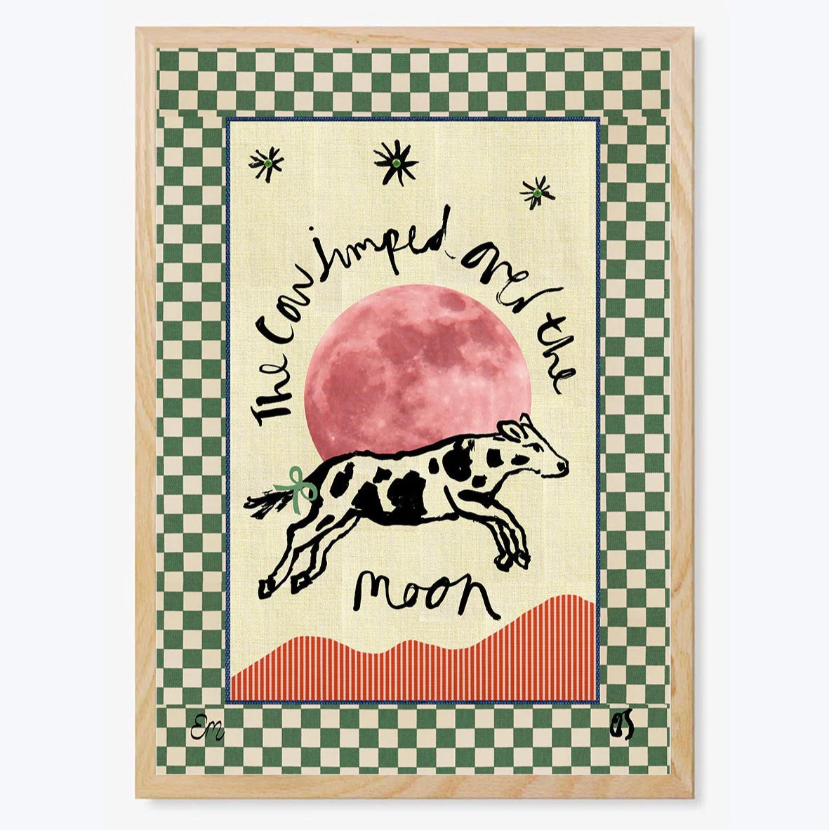 The Cow Jumped Over the Moon Art Print - Image 3