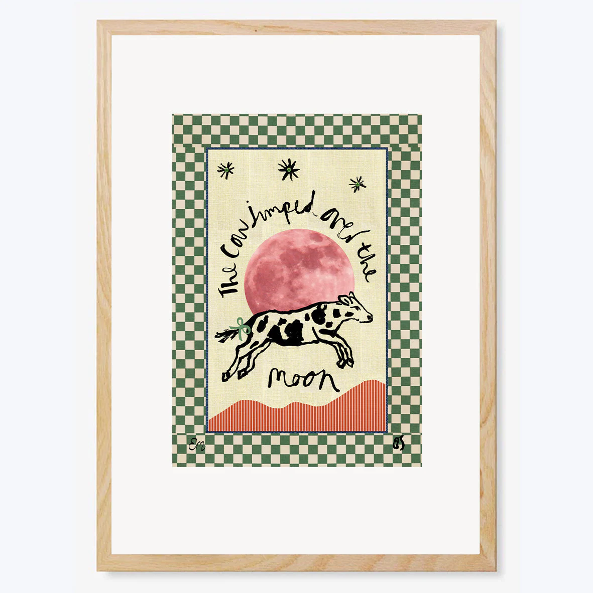 The Cow Jumped Over the Moon Art Print - Image 4