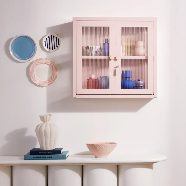 The Kit Mustard Made Wall Shelves Cabinet (Blush) - Image 5