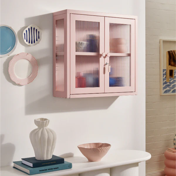 The Kit Mustard Made Wall Shelves Cabinet (Blush) - Image 8