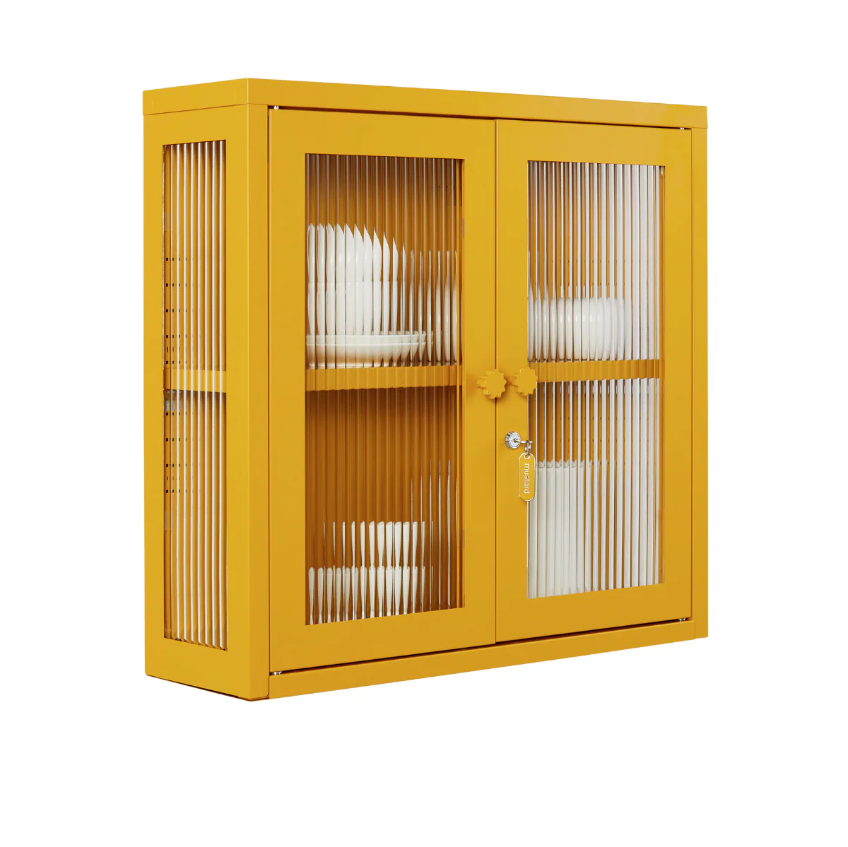 The Kit Mustard Made Wall Shelves Cabinet (Mustard) - Image 4