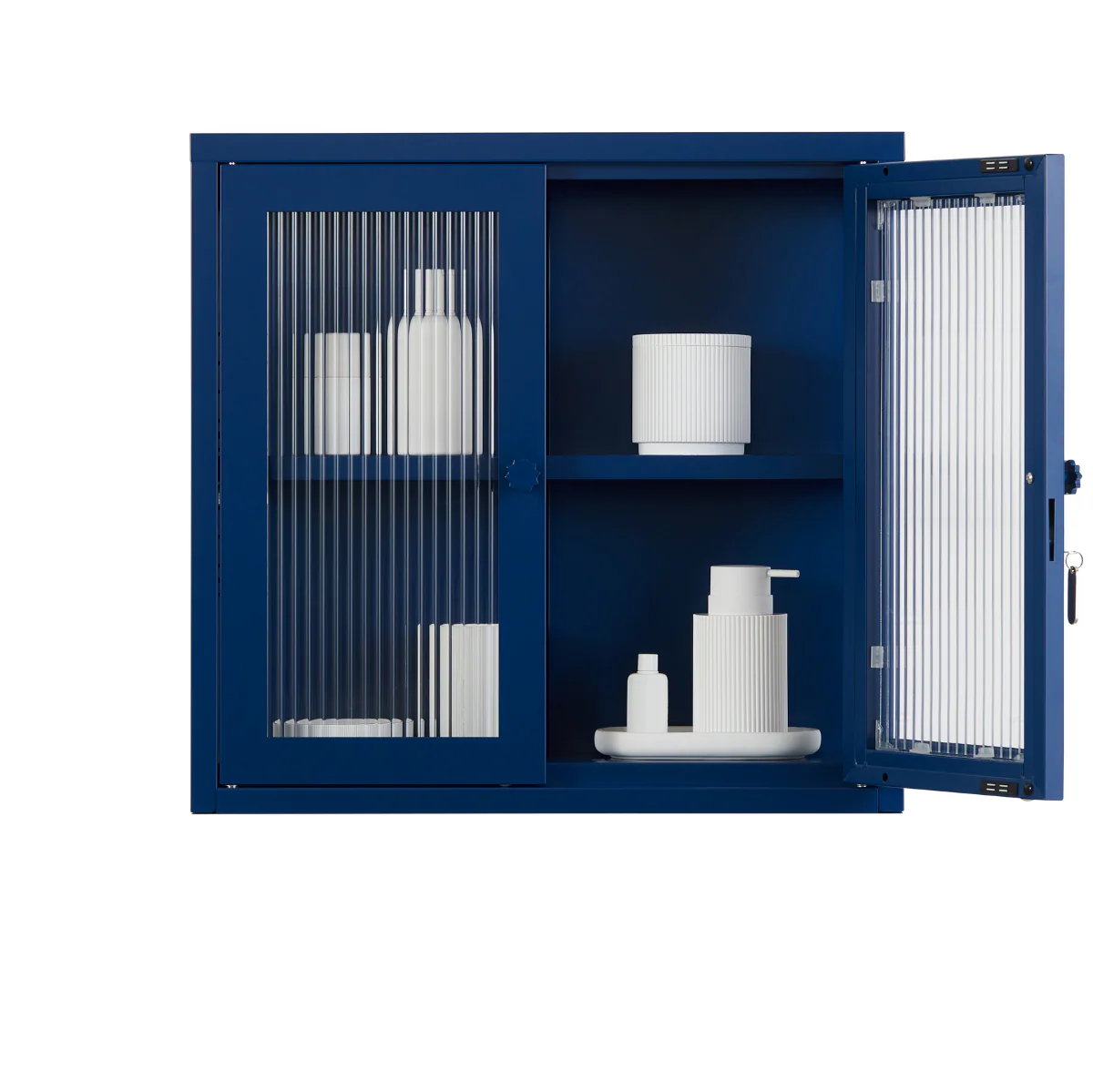 The Kit Mustard Made Wall Shelves Cabinet (Navy) - Image 3