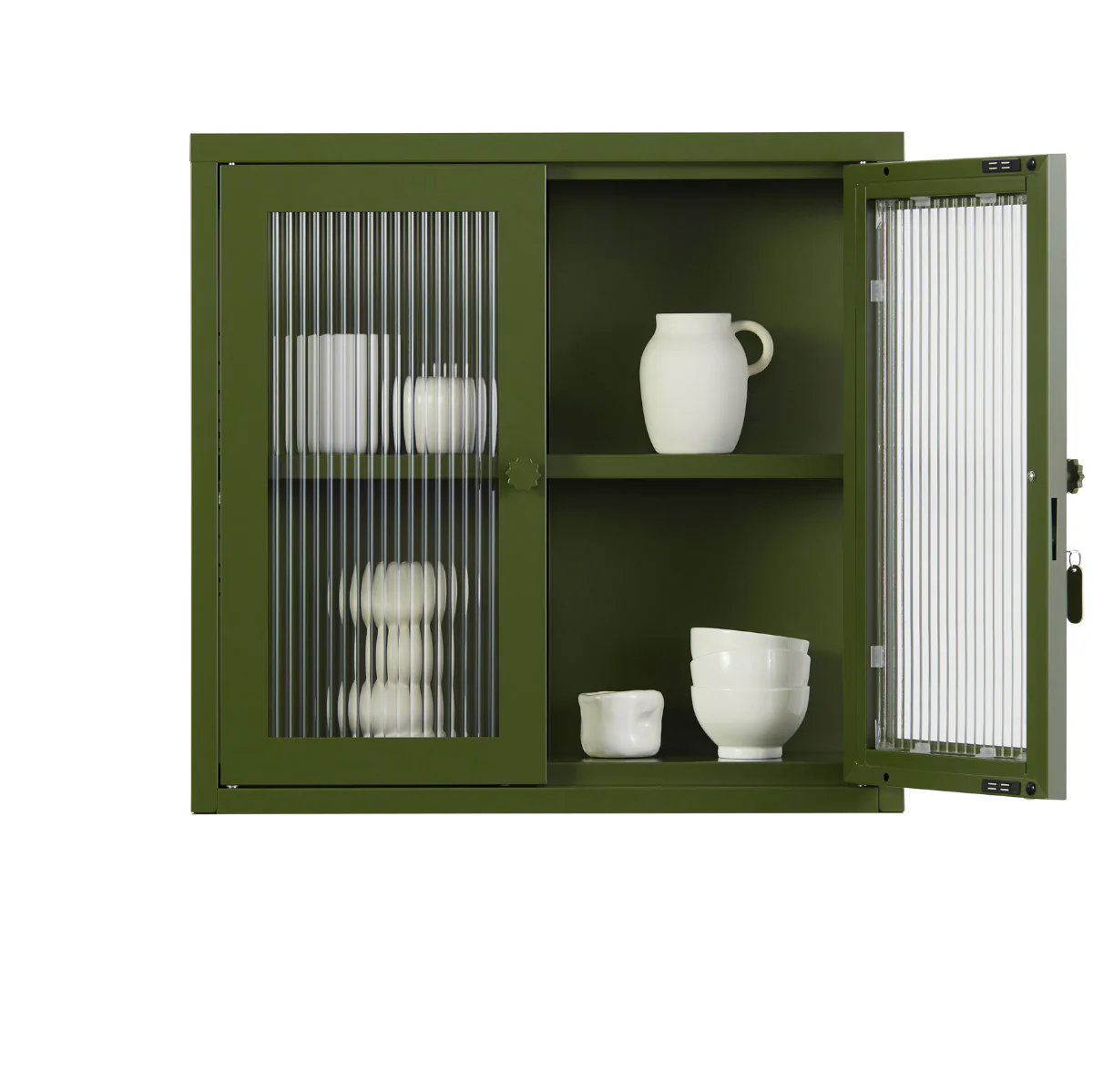 The Kit Mustard Made Wall Shelves Cabinet (Olive) - Image 3