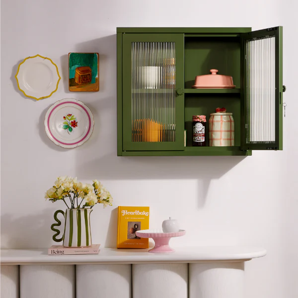 The Kit Mustard Made Wall Shelves Cabinet (Olive) - Image 6