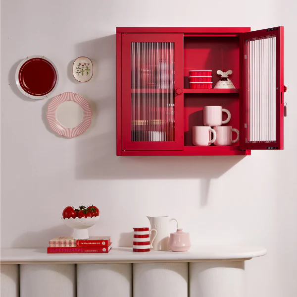 The Kit Mustard Made Wall Shelves Cabinet (Poppy) - Image 6