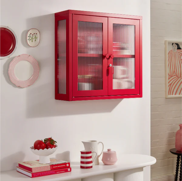 The Kit Mustard Made Wall Shelves Cabinet (Poppy) - Image 8