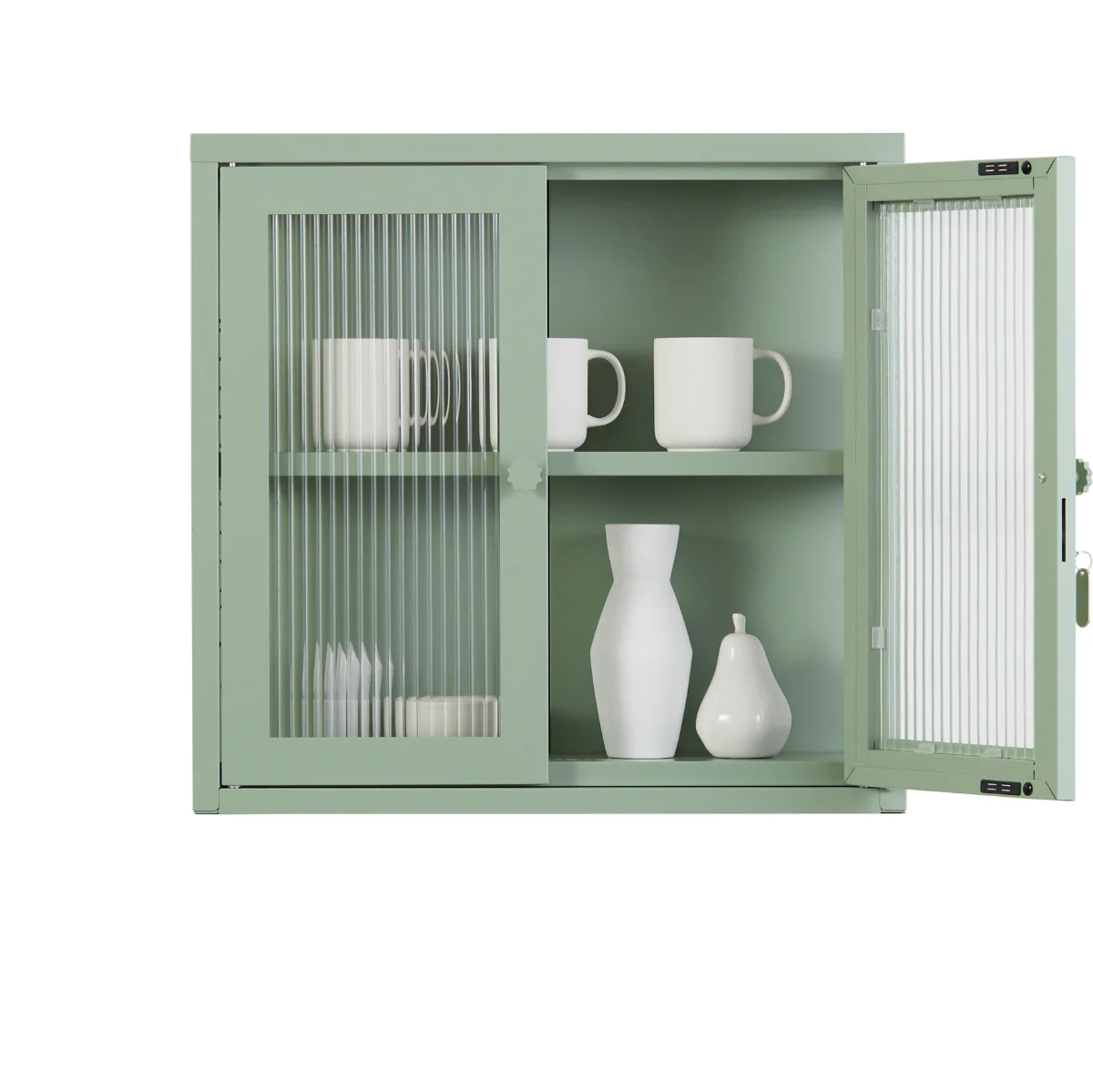 The Kit Mustard Made Wall Shelves Cabinet (Sage) - Image 2