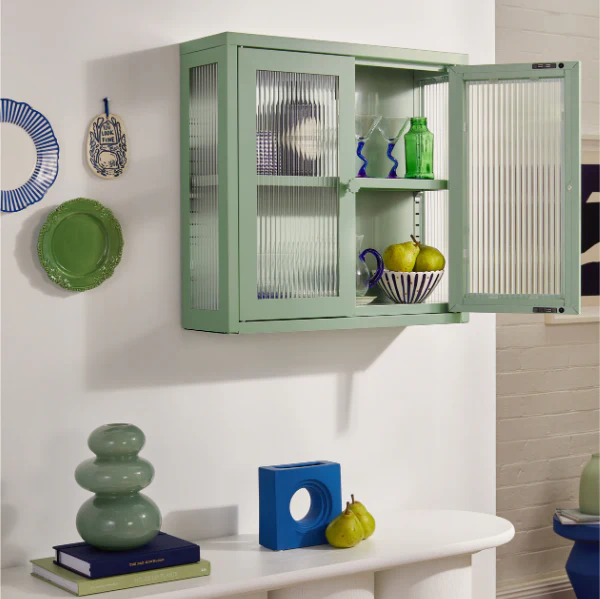 The Kit Mustard Made Wall Shelves Cabinet (Sage) - Image 9
