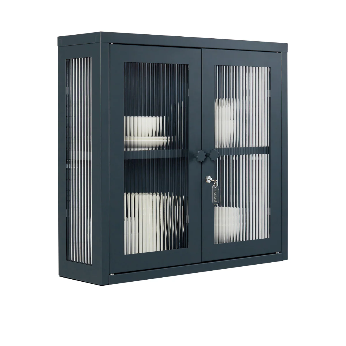 The Kit Mustard Made Wall Shelves Cabinet (Slate) - Image 4
